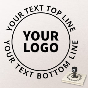 Sello De Caucho Texto de la circular de logotipo simple y de la ci