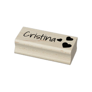Sello De Caucho Texto de nombre personalizado personalizado de sí