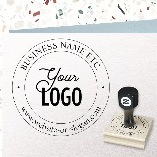 Sello De Caucho Texto de Personalizable y sustitución de logotipos (Subido por el creador)