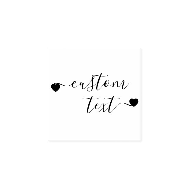 Sello De Caucho Texto del Personalizado de firma (Impresión)