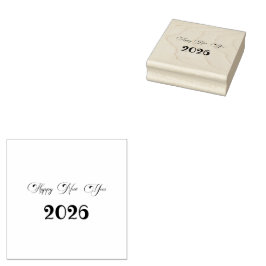 Sello De Caucho Texto personalizado moderno Feliz Año Nuevo