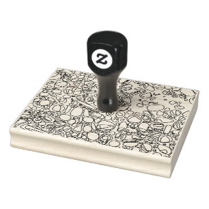 Sello De Caucho textura de rocas fluviales