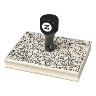 Sello De Caucho textura de rocas fluviales