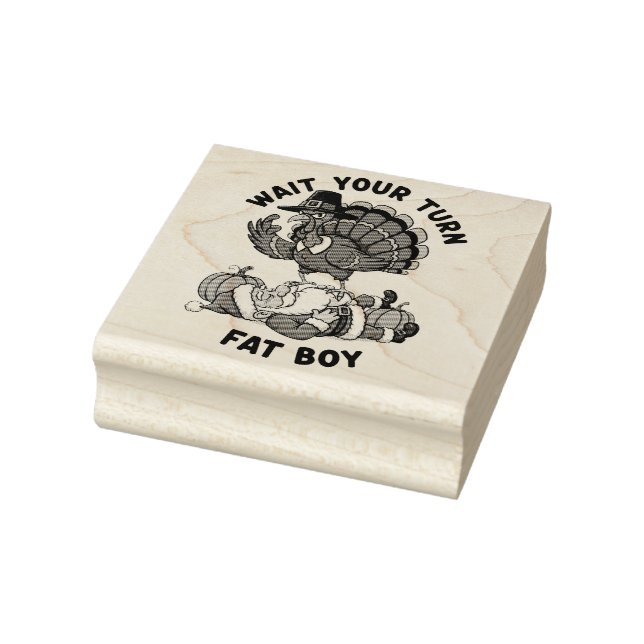 Sello De Caucho Thanksgiving Wood Art Stamp (Sello)