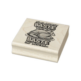 Sello De Caucho Thanksgiving Wood Art Stamp