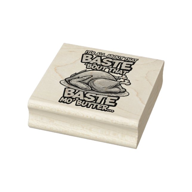 Sello De Caucho Thanksgiving Wood Art Stamp (Sello)