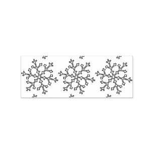 Sello De Caucho Thunder_Cove con copos de nieve