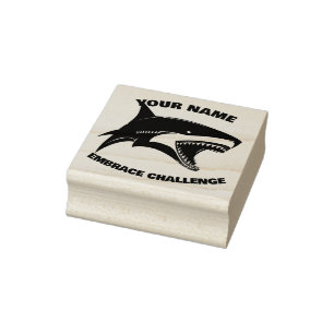 Sello De Caucho Tiburón personalizable