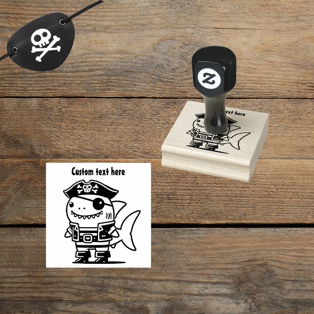 Sello De Caucho Tiburón pirata (Subido por el creador)