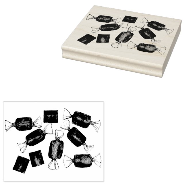 Sello De Caucho Tienda de dulces de caramelo salado (Sellado)