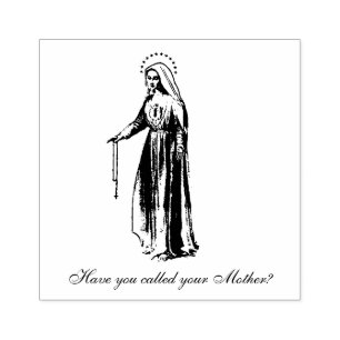 Sello De Caucho Tiene usted llamado su Virgen María de la madre