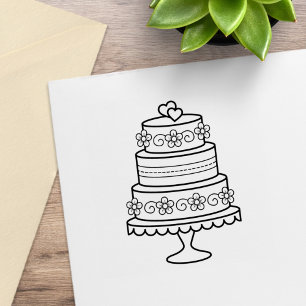 Sello De Caucho Tiered Boda