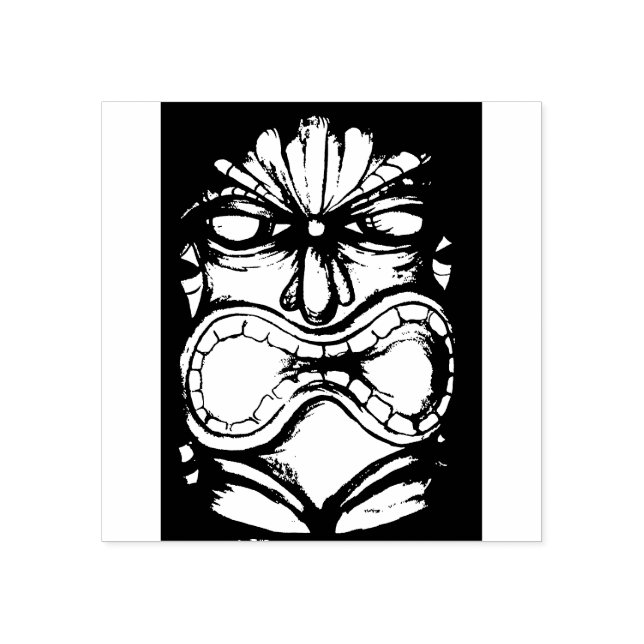 Sello De Caucho Tiki Gog LONO (Impresión)