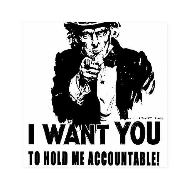 Sello De Caucho Tío Sam quiere ser detenido (Impresión)