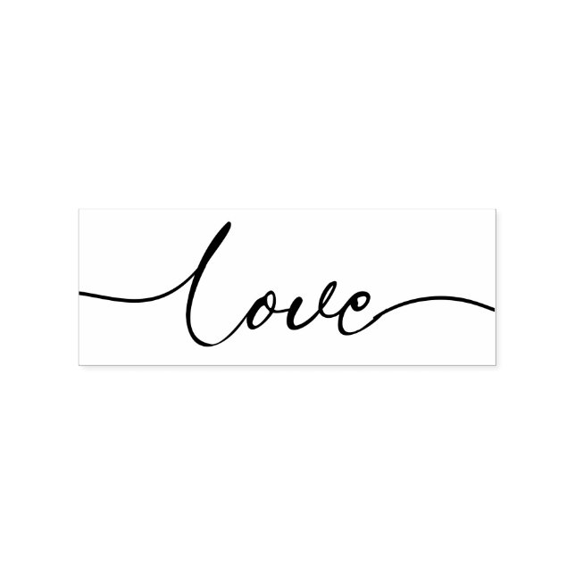 Sello De Caucho Tipografía con guiones Valentines Love