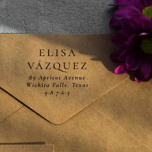 Sello De Caucho Tipografía moderna y elegante con dirección de dev