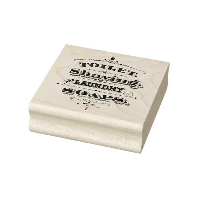 Sello De Caucho Toilet Shave Lavandería Jabones Rubber Art Stamp (Sello)