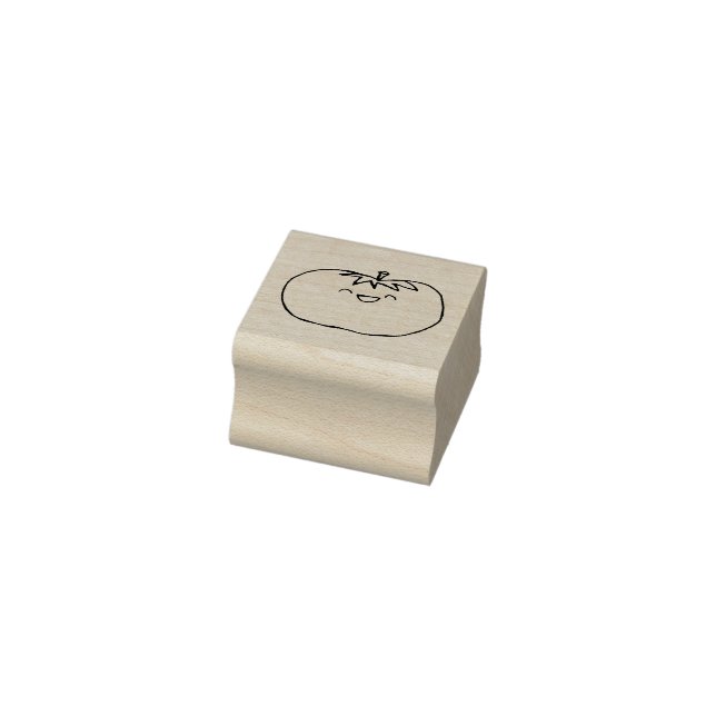 Sello De Caucho Tomate feliz (Sello)