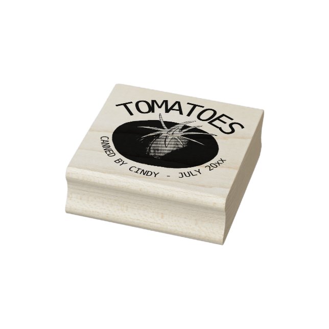 Sello De Caucho Tomate Salsa Tomate Verduras enlatadas por (Sello)