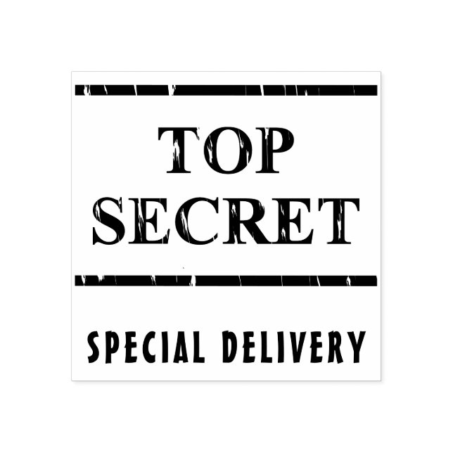 Sello De Caucho Top Secret / entrega especial (Impresión)