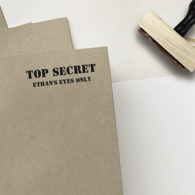 Sello De Caucho Top Secret // Your Eyes Only Personalized Personal (Subido por el creador)