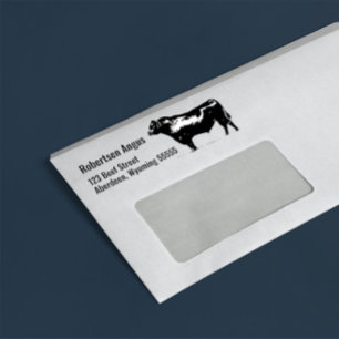 Sello De Caucho Toro de angus negro