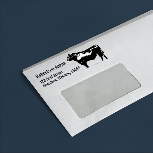 Sello De Caucho Toro de angus negro (Subido por el creador)