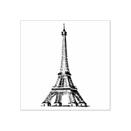 Sello De Caucho Torre Eiffel