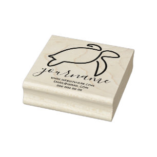 Sello De Caucho Tortuga