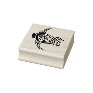 Sello De Caucho Tortuga marina tribal hawaiana