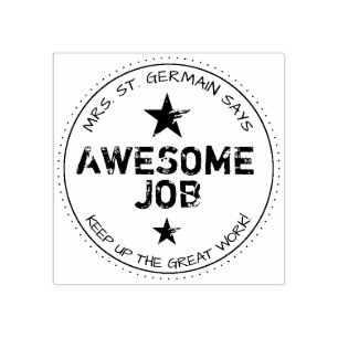 Sello De Caucho Trabajo asombroso personalizado