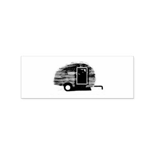 Sello De Caucho trailer vintage chez caravana