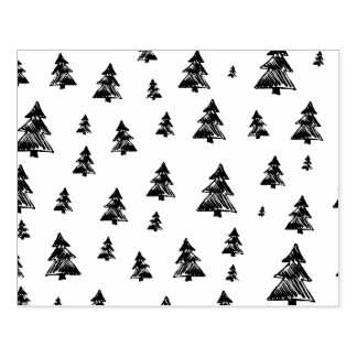 Sello De Caucho Tree pattern Christmas