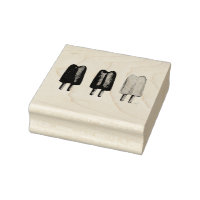Tres Popsicles Twin Pop Popsicle Ice Lolly Stamp
