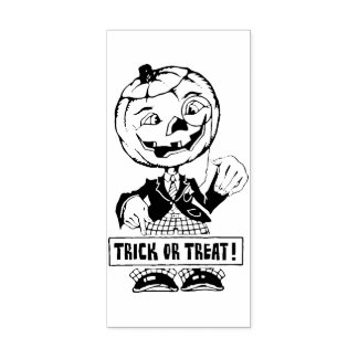 Sello De Caucho Trick vintage o el hombre de calabaza