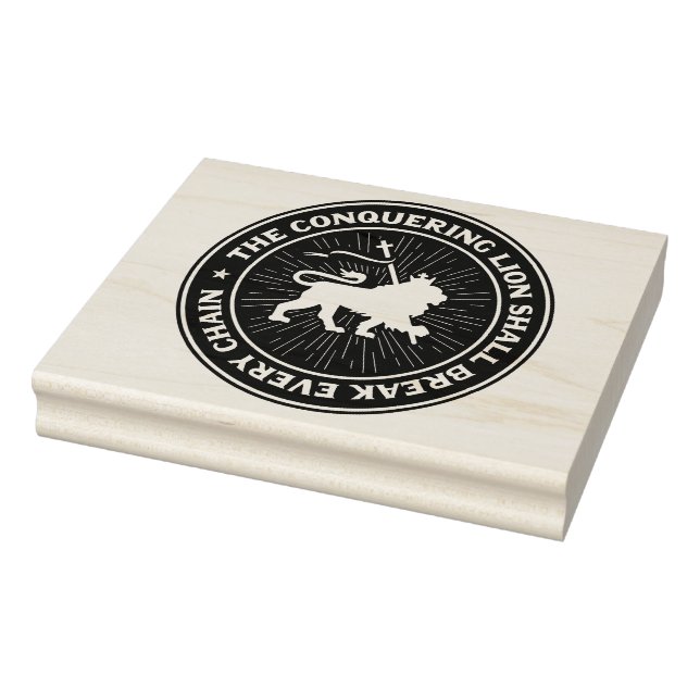 Sello De Caucho Tripe Judah Selassie Jah Rastafari Wood Art Stamp (Sello)