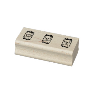 Sello De Caucho Triple de la LATA DE CERVEZA