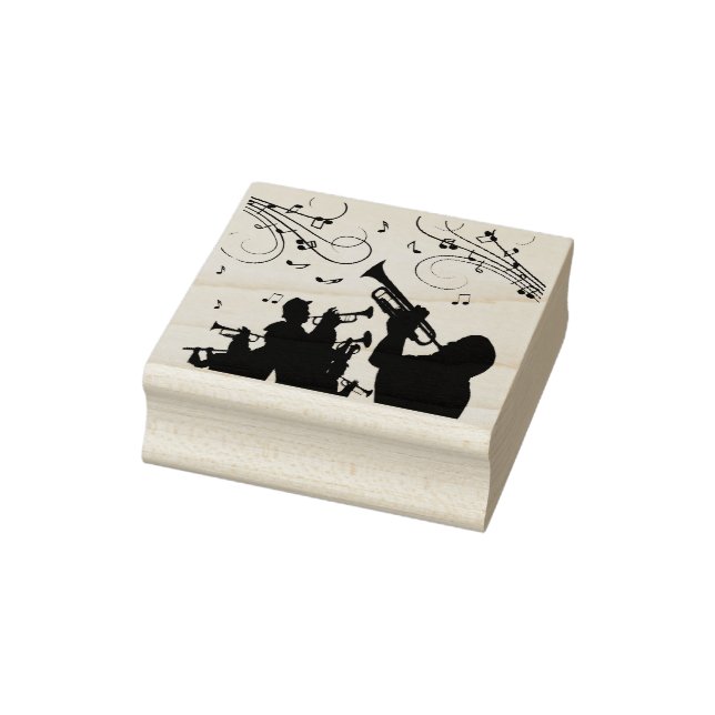 Sello De Caucho Trumpet Section Music Rubber Stamp (Sello)
