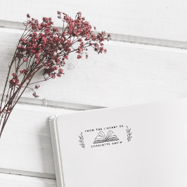 Sello De Caucho Tu libro de nombres personalizado de la biblioteca
