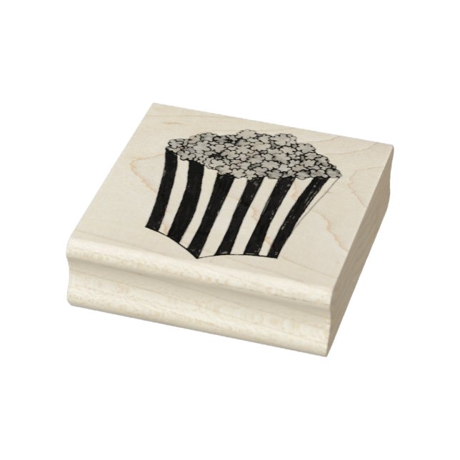 Sello De Caucho Tub de Cine de Popcorn Carnaval Comida basura (Sello)