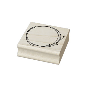 Sello De Caucho Twig Wreath Casual Country Nature Cirround