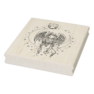 Sello De Caucho Twinkle Little Angel and Owl Illustrated Art