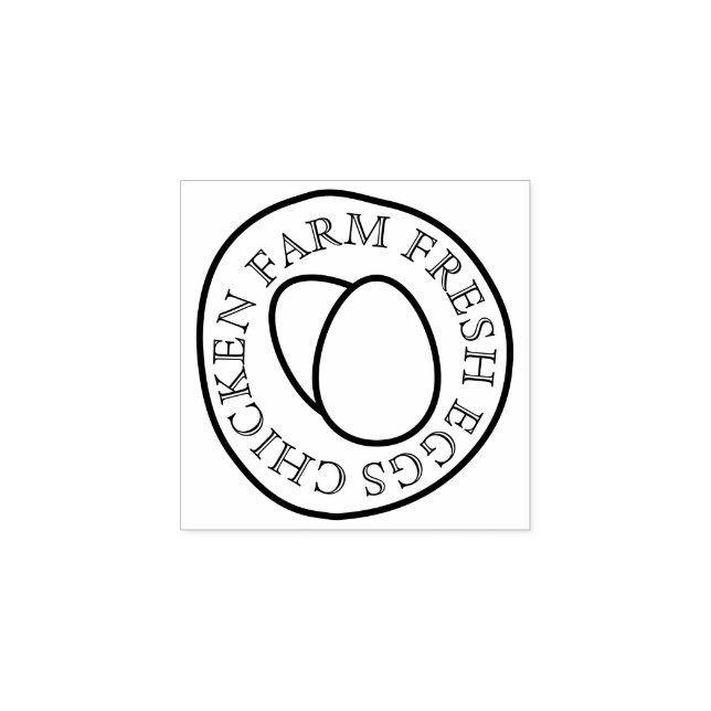 Sello De Caucho Two Double Egg Couple | Cute Food-Themed (Impresión)