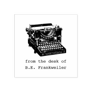 Sello De Caucho Typewriter Rubber Stamp, del escritorio de