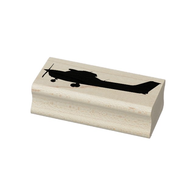 Sello De Caucho Un avión de un solo motor (Sello)