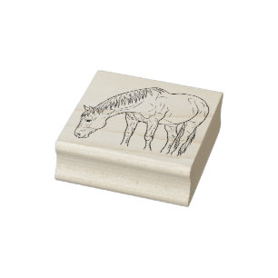 Sello De Caucho Un caballo