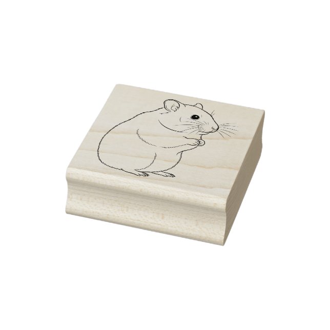 Sello De Caucho Un Hamster (Sello)