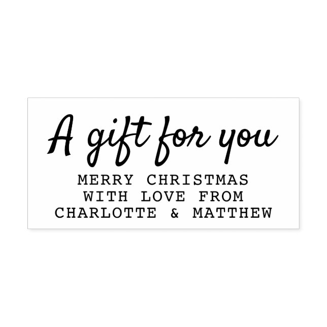 Sello De Caucho Un regalo para tus Navidades personalizado (Impresión)