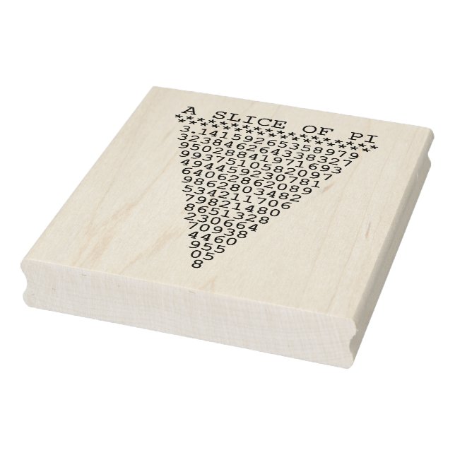 Sello De Caucho Una rebanada de Pi (Sello)