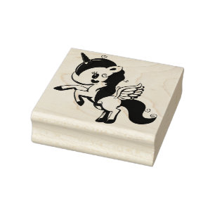 Sello De Caucho Unicornio